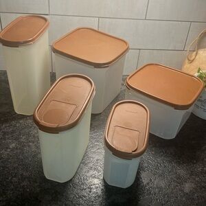 Set of 5 Modular Mates canisters. See thru containers.  Very good condit…